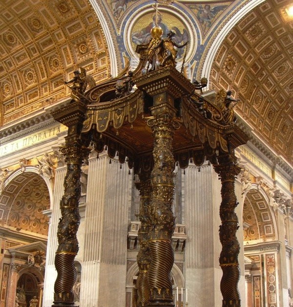 carlos1993atm BALDAQUINO DE SAN PEDRO DEL VATICANO